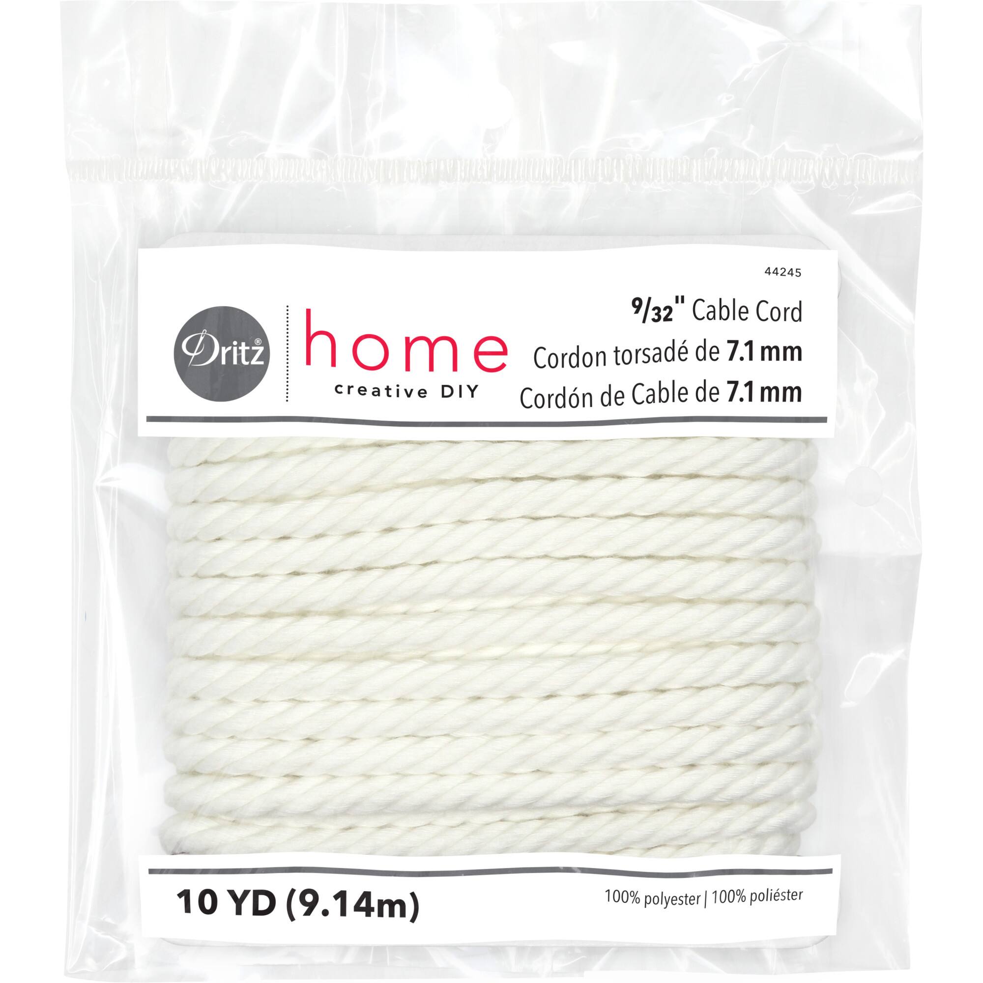 Dritz® Home 9/32" x 10yd. White Cable Cord